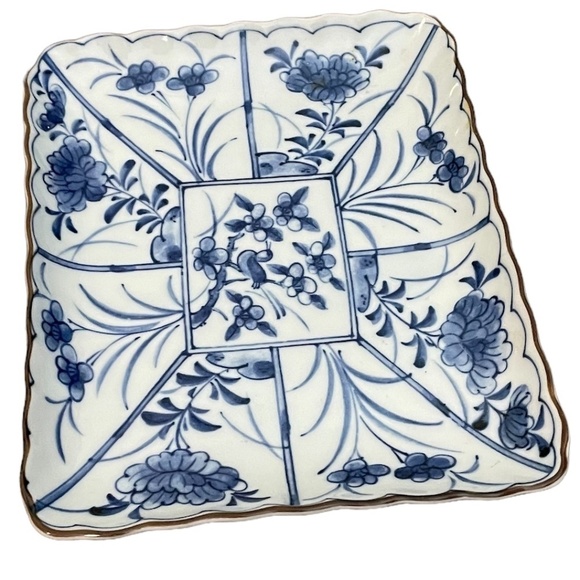 Vintage‎ Takahashi Japanese Blue and White Sushi Dish - Picture 4 of 6